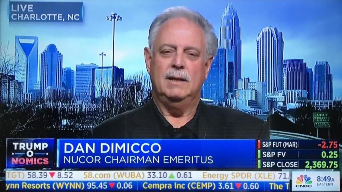 Dan DiMicco on CNBC’s Squawk Box Tuesday morning