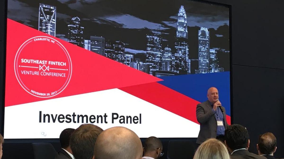 Dan Roselli, Queen City Fintech’s co-founder and managing director, kicks off the inaugural Southeast Fintech Venture Conference in Charlotte.