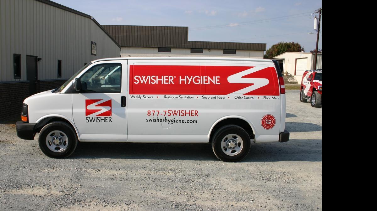 
Swisher Hygiene company truck.
