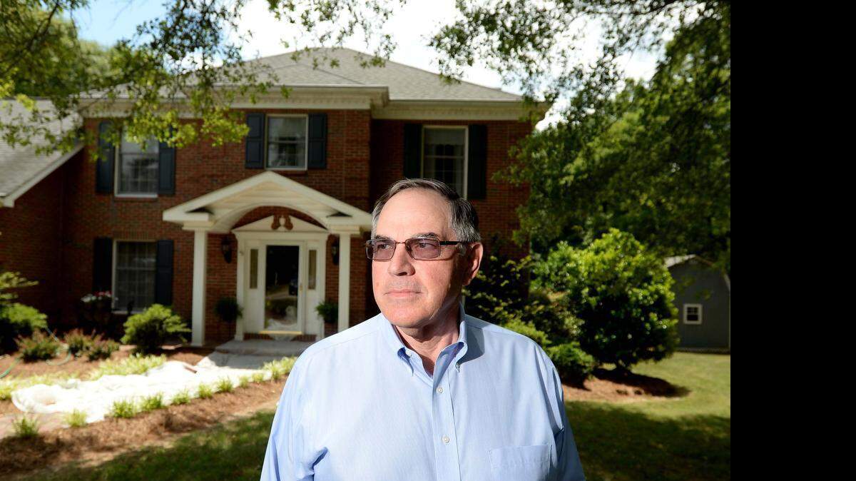 
Bob Dulin at his home in Clover, S.C. He and his wife Rita oppose a possible quarry that Martin Marietta may build near Clover.
