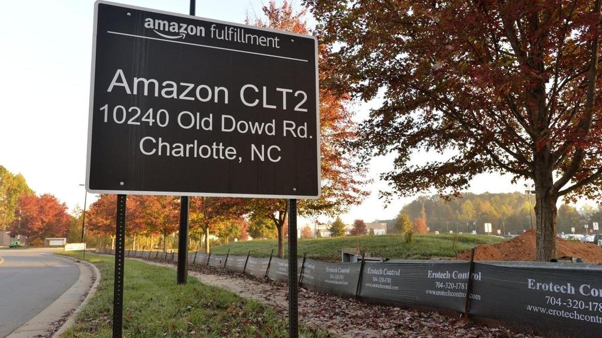 Amazon’s Charlotte presence includes a receiving center on Old Dowd Road at Wilkinson Boulevard.