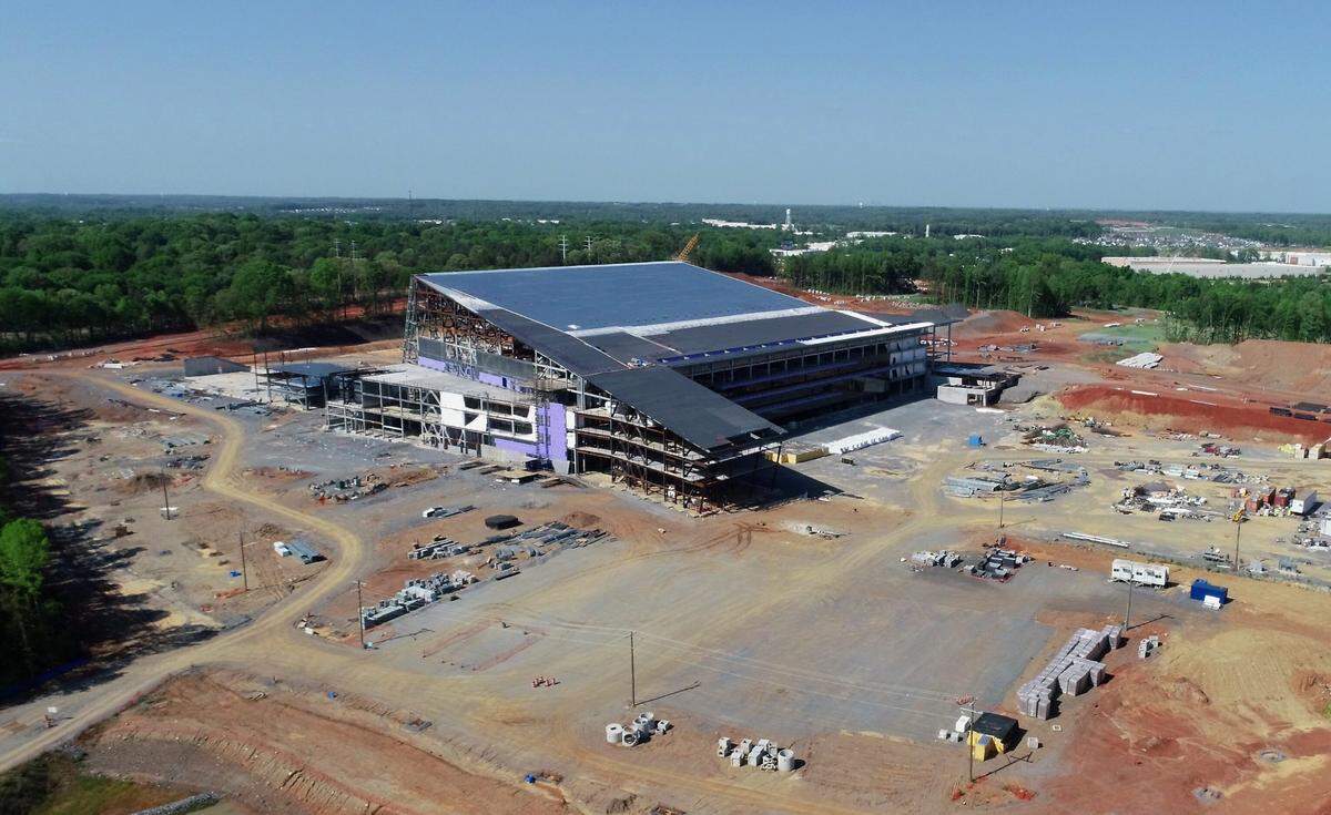 The site of what was to be the Carolina Panthers headquarters and training facility in Rock Hill, S.C.