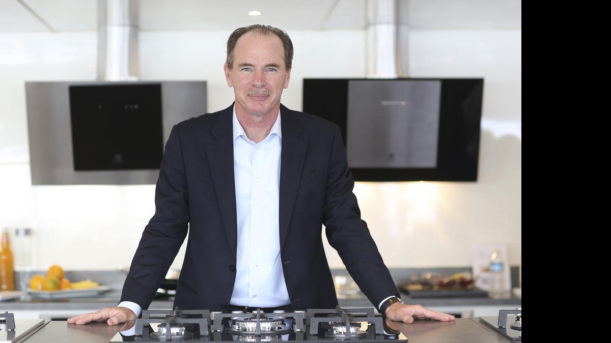 
Keith McLoughlin, chief executive officer of Electrolux AB, poses for a photo following an interview in London.
