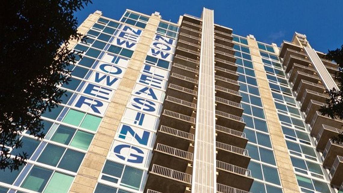 SkyHouse apartment tower in uptown Charlotte.