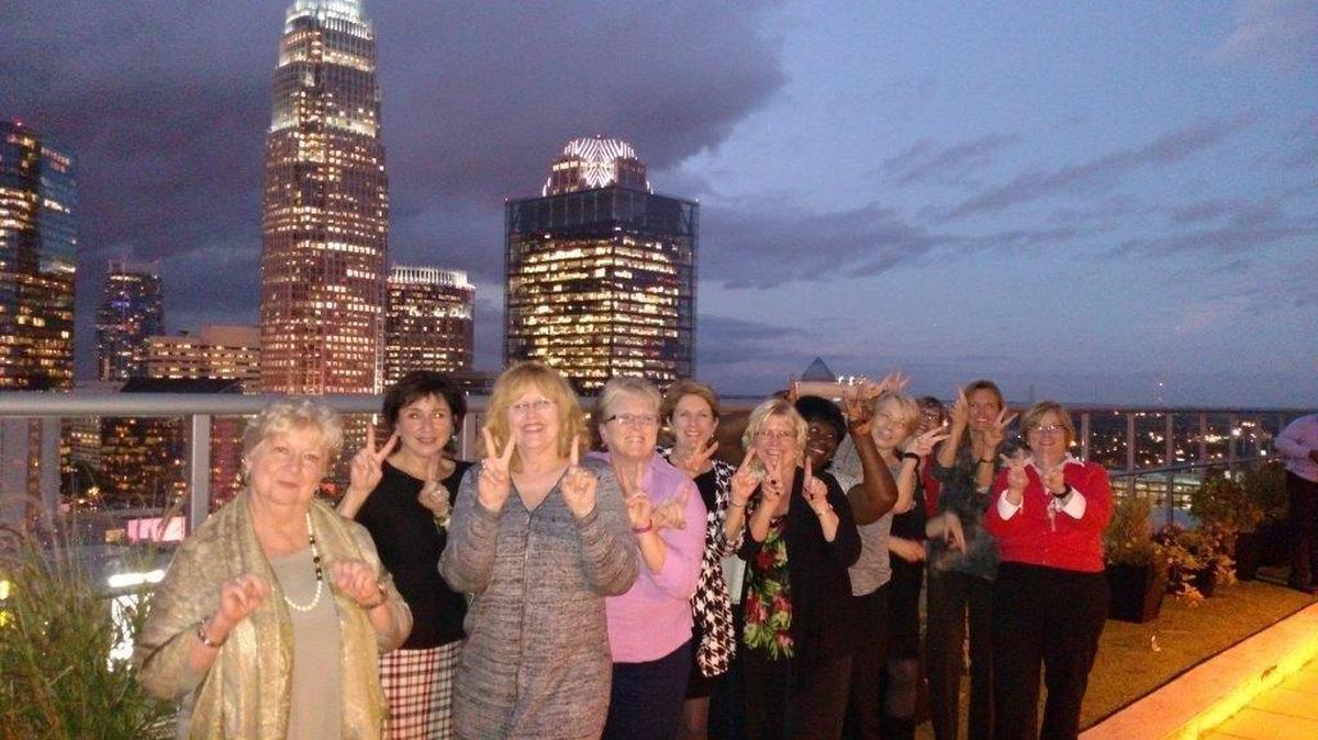 The Charlotte office of the law firm Alston & Bird toasts employees of 20 years or more with an annual special dinner. Alston & Bird was named a 2015 Top Workplace in the midsize company category.