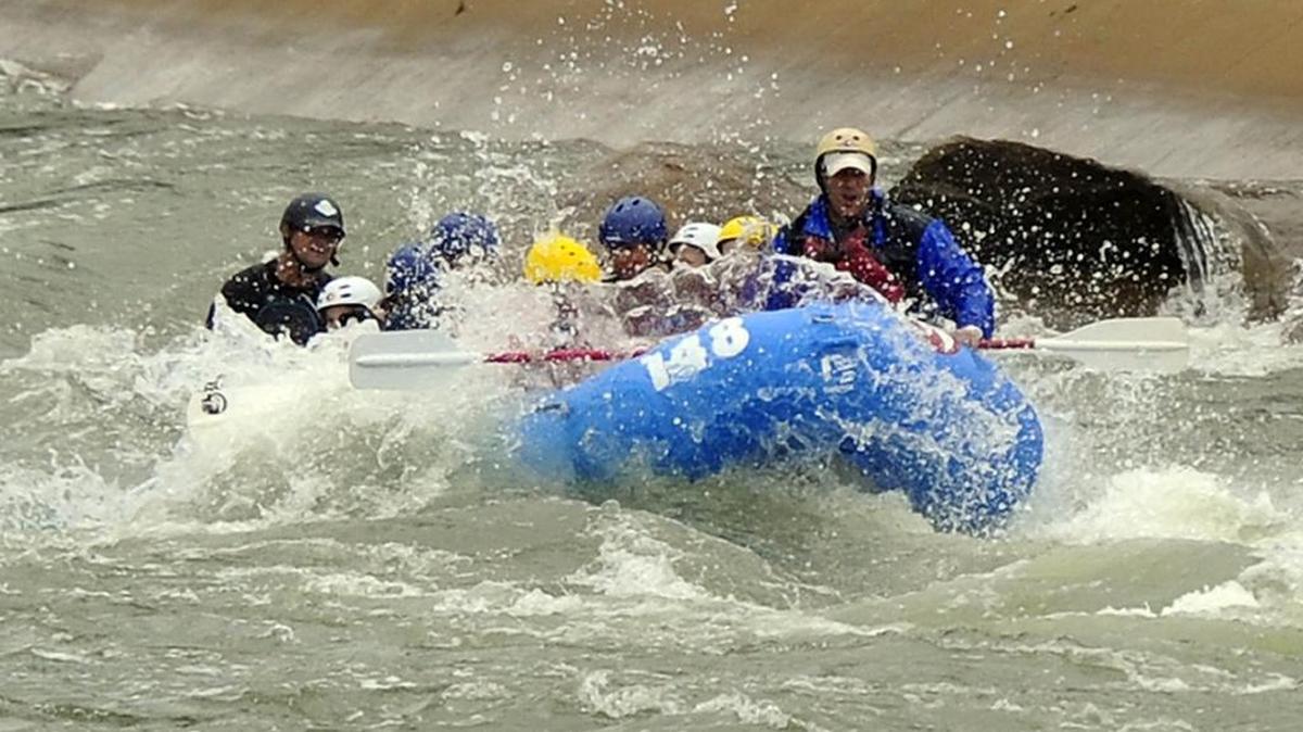 Rafters make their way through the course at the U.S. National Whitewater Center earlier this year. Going into the July 4 weekend, normally one of its busiest weekends of the year, the center says it’s doing everything it can to ensure its facilities are safe following the death of a teenager who visited recently. But it warned that risk is impossible to eliminate altogether.