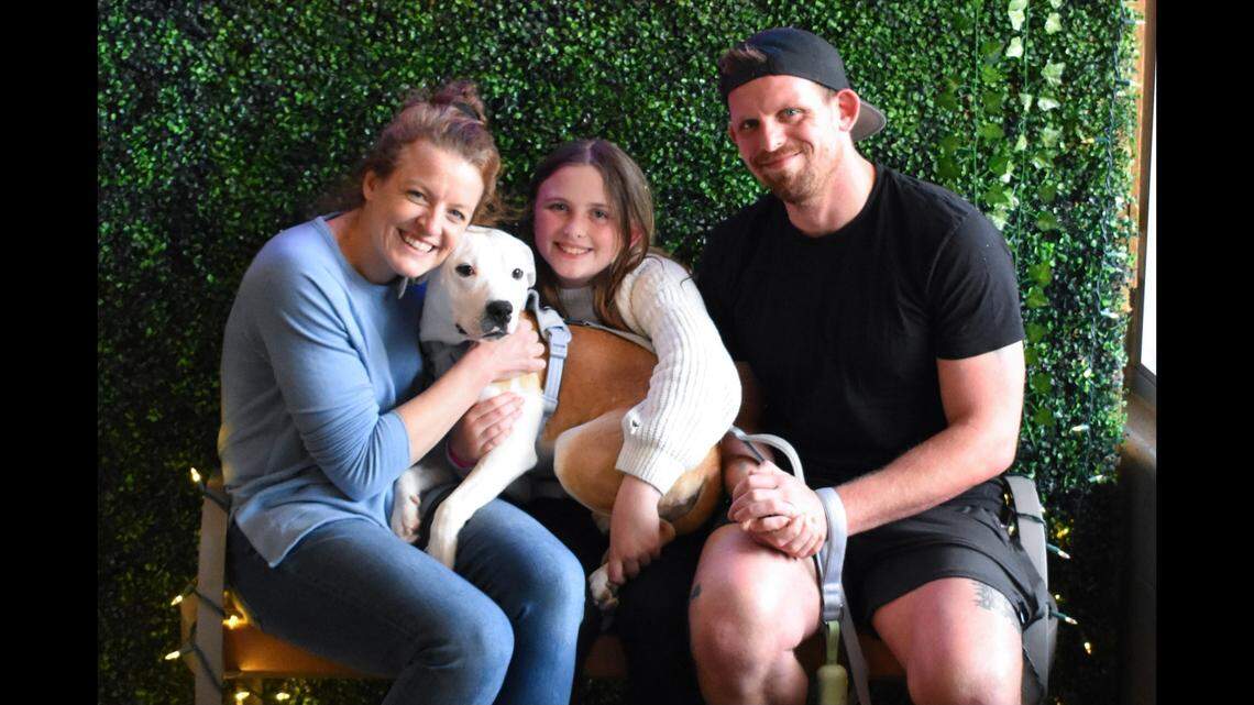 Buu the dog got a new home months after Hurricane Helene hit North Carolina.