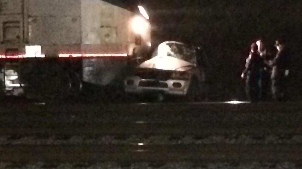 No injuries were reported aboard Crescent line train that was carrying 160 passengers when it collided with an unoccupied vehicle at Old Dowd Road.