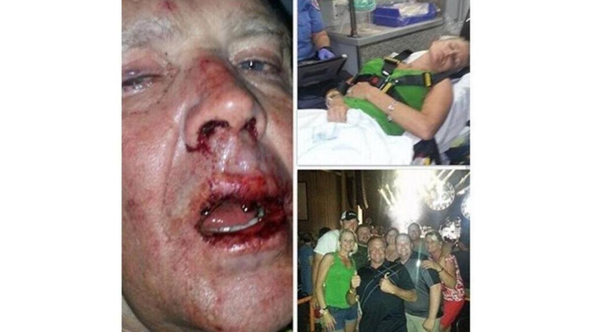 NASCAR driver Mike Wallace and his family have sued the owners and management of PNC Pavilion, holding them responsible for a brawl in which Wallace and his daughter were severely beaten.