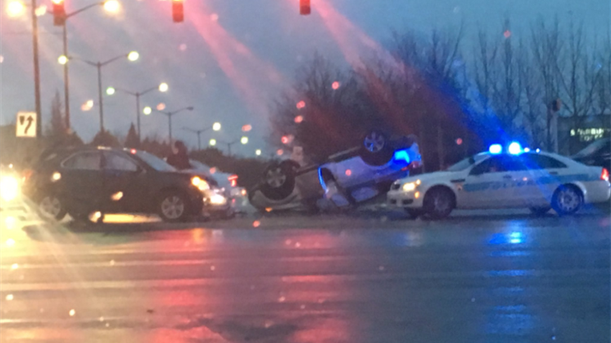 Several people went to the hospital following a rollover crash in the Ballantyne area Friday morning.