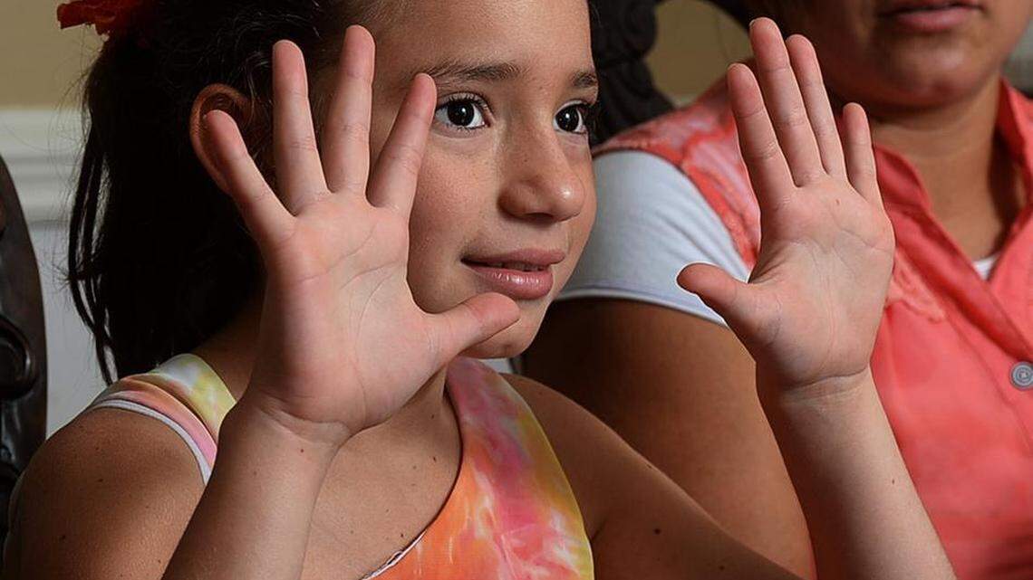 
Ligsdenis Ochoa, 10, has had counseling to help her cope with nightmares and aggression, says her mother, Yessica Ochoa.
