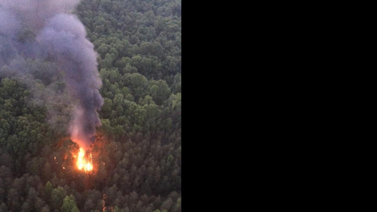 
Photo of workshop blaze near Davidson shot from CMPD’s helicopter “Snoopy” and posted on Twitter.
