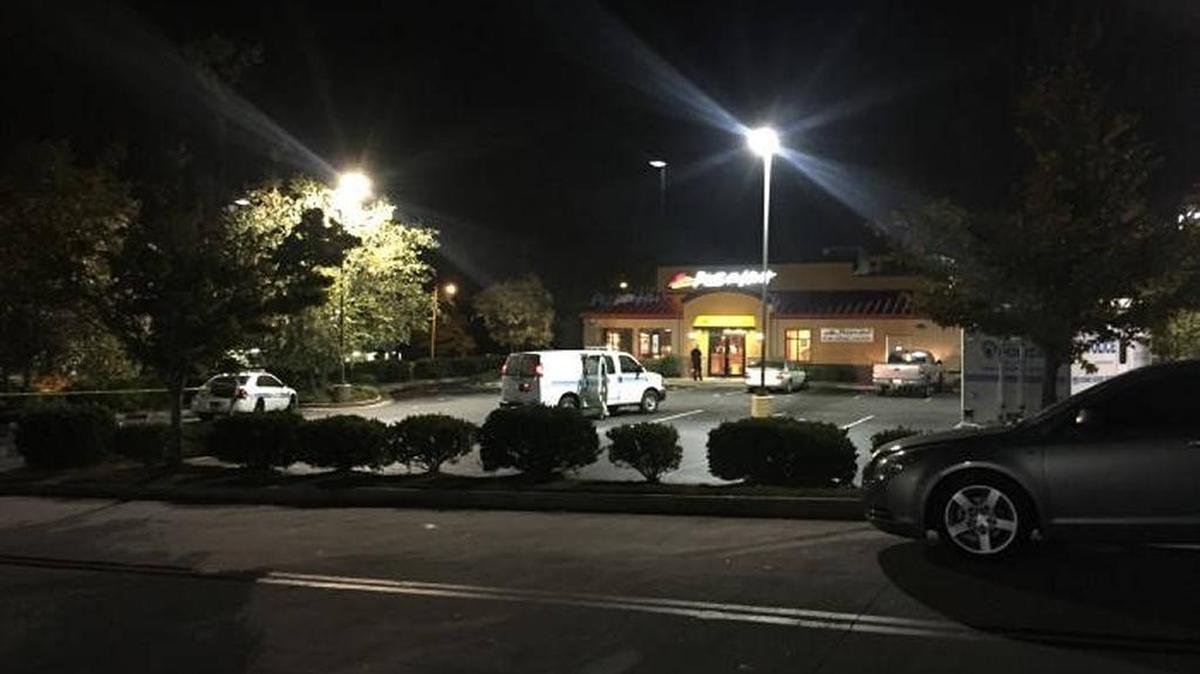 Three suspects tried to rob the Pizza Hut on Freedom Drive early Sunday, police said. One was fatally shot by an employee at the restaurant.