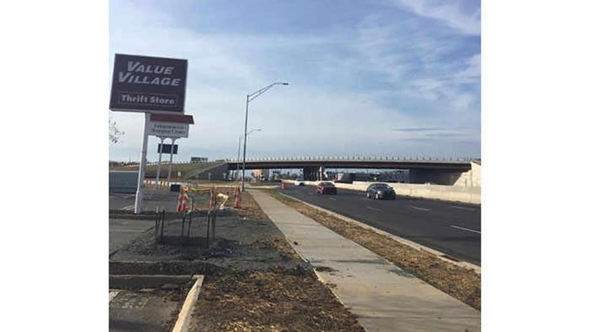 Site of new bridge over Independence Boulevard in Charlotte