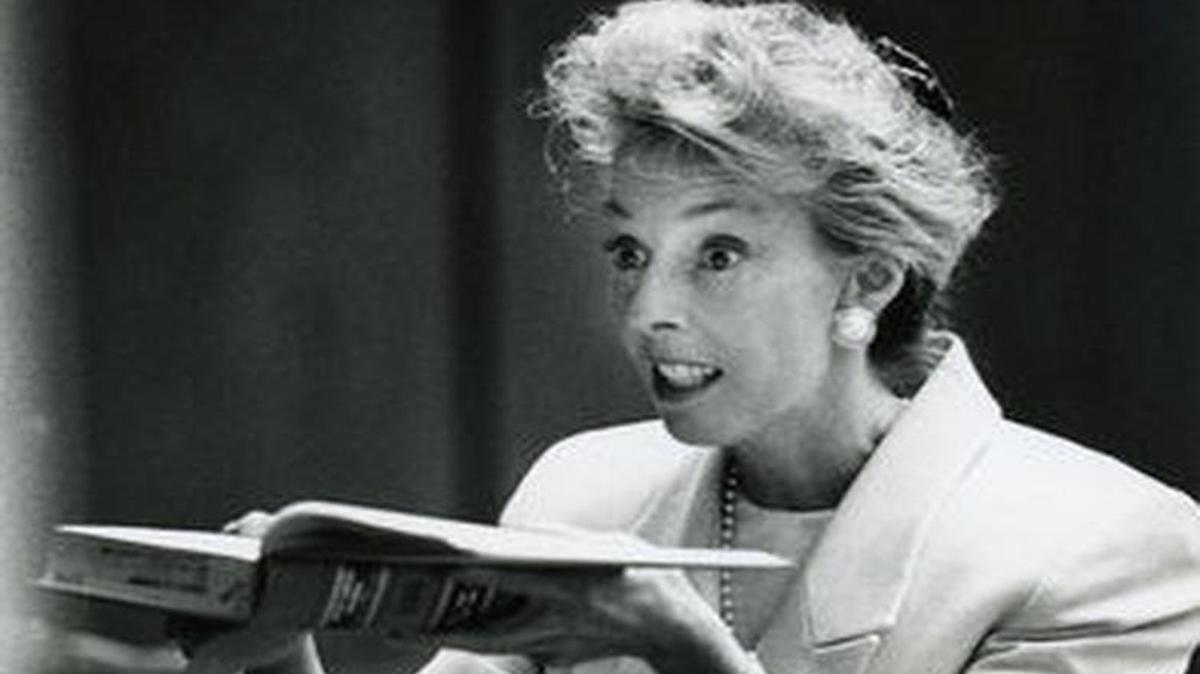 
Janet Branch, known later as Janet Downing, presents closing arguments in the murder trial of Blanche Taylor Moore in 1990.
