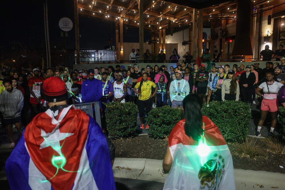 Many local run clubs joined Charlotte’s Latino run club for its weekly run on Nov. 19. “We need to show to our community that we are here, that we’re strong, that we continue to represent them, even when they feel like they aren’t being represented,” said Martin Flores, an ambassador for the club.