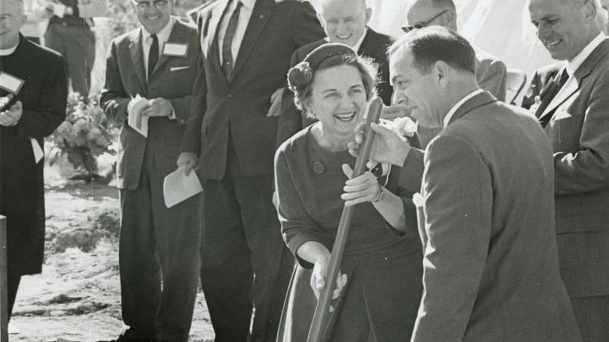 The 1960 groundbreaking for UNC Charlotte.