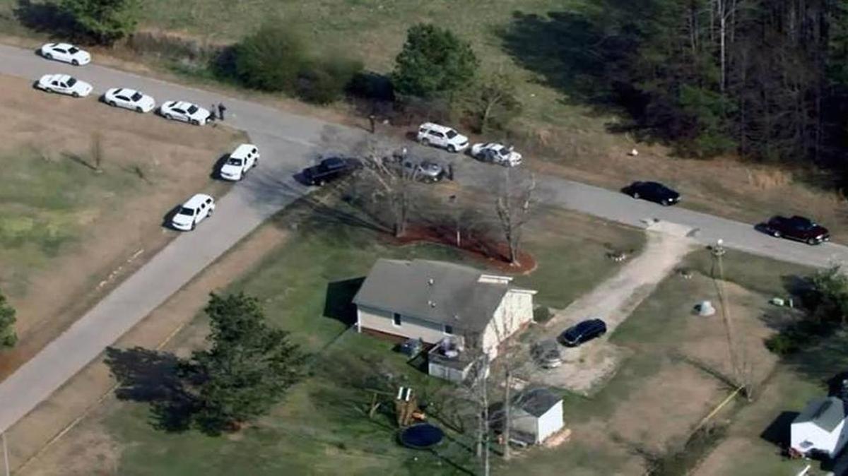 Investigators at the scene in Franklin County where officials have charged a teen with murder after his mother was decapitated Monday, March 6, 2017. The body was found at a home on Morgan Drive, just south of U.S. Highway 64 east of Zebulon. Franklin County Sheriff's Office Chief of Staff Terry Wright said 18-year-old Oliver Mauricio Funes-Machado called 911 himself around 12:45 p.m. Monday and was still on the scene when deputies arrived.
