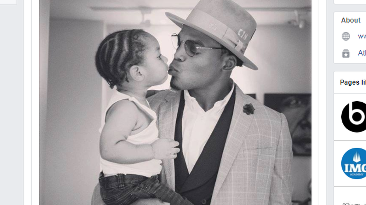 Cam Newton posted this photo Tuesday.