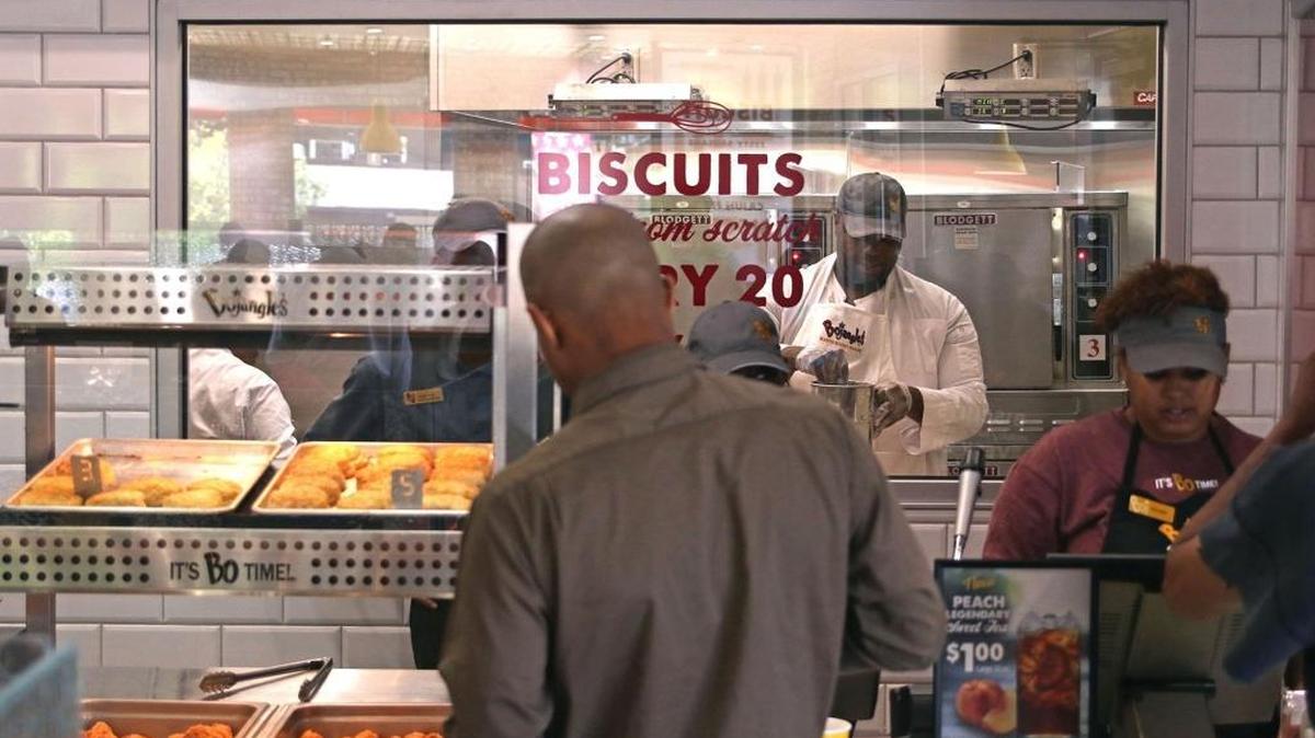 Bojangles’ will soon open three restaurants that are under construction in North Carolina, including one in the new Waverly development in south Charlotte. The stores will have elements of Bojangles’ new restaurant design, including a revamped food display area.