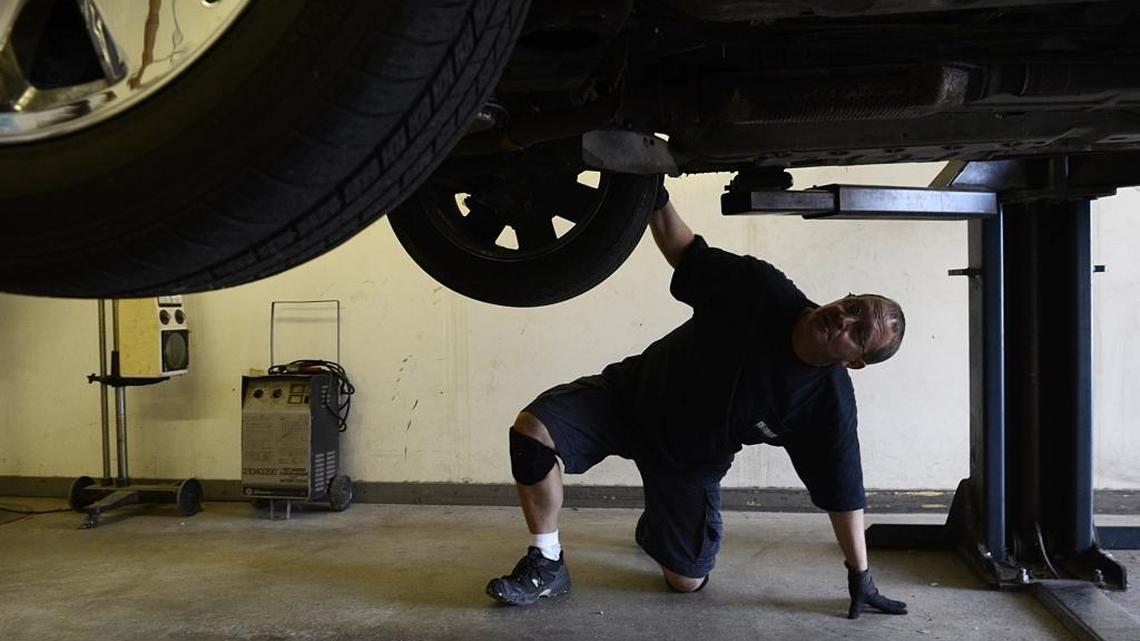 Vehicles must pass safety and emissions inspections before registrations can be renewed in North Carolina.