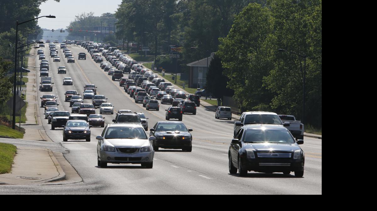 
Traffic on Celanese Road in Rock Hill on Wednesday afternoon. Studies from the city’s planning department show the Celanese Road “travel shed,” which stretches from Interstate 77 to York and includes much of the western part of York County, will add an additional 23,000 cars to the road over the next 20 years, leaving the corridor 20 percent over capacity.

