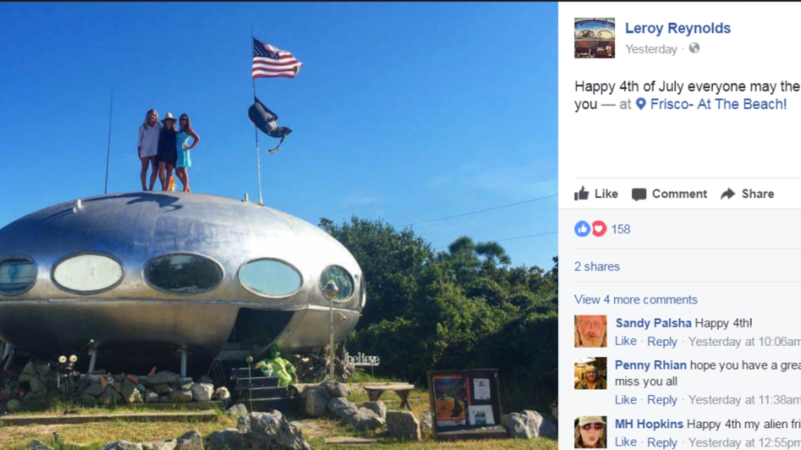 The Futuro House in Frisco