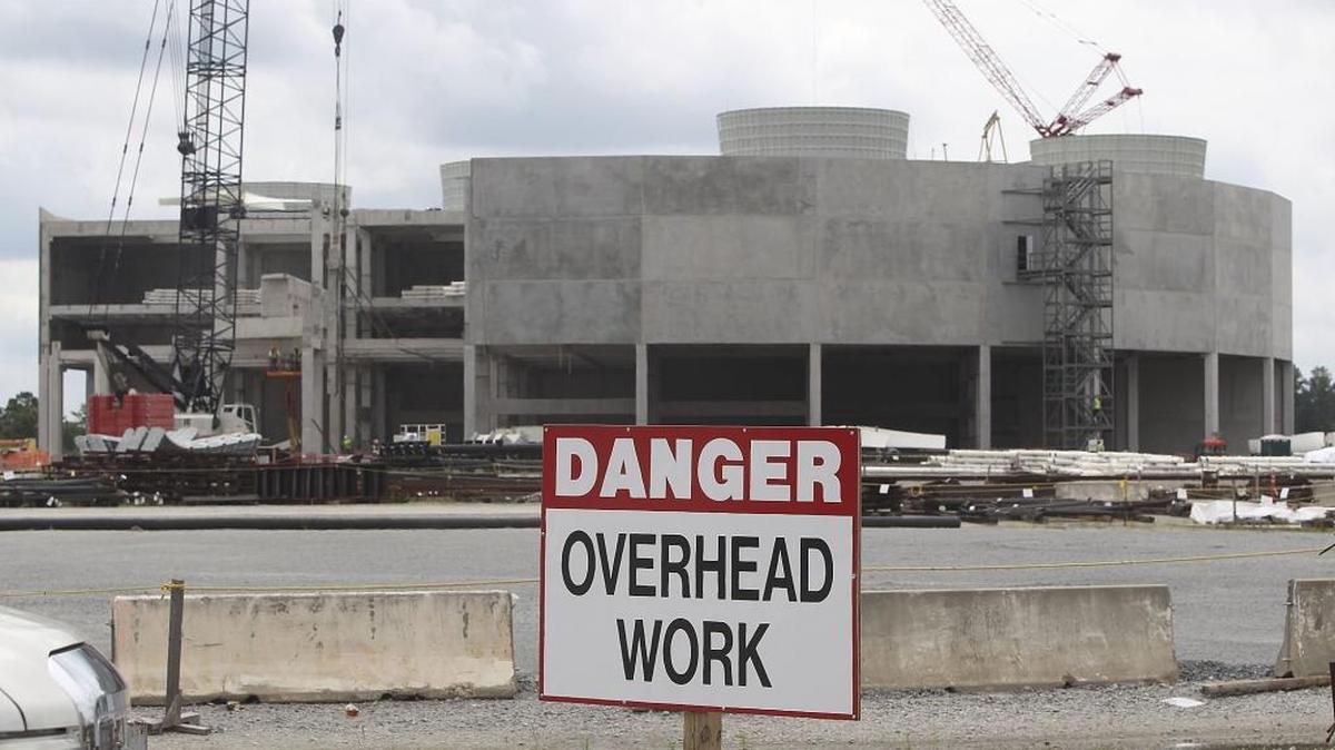 Work was underway at the V.C. Summer Nuclear Station in Jenkinsville, S.C., in this 2013 photo.