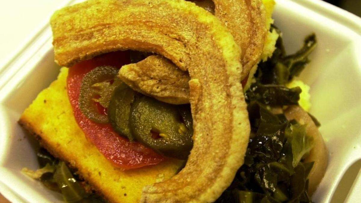 This is what fried fat back looks like