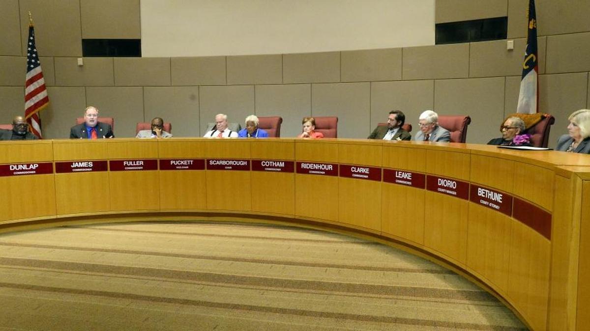 Members of the Mecklenburg County Board of Commissioners discuses how the Mecklenburg County Health Department handled the test results from physical exams given to women, during a commission meeting on Tuesday, February 21, 2017.