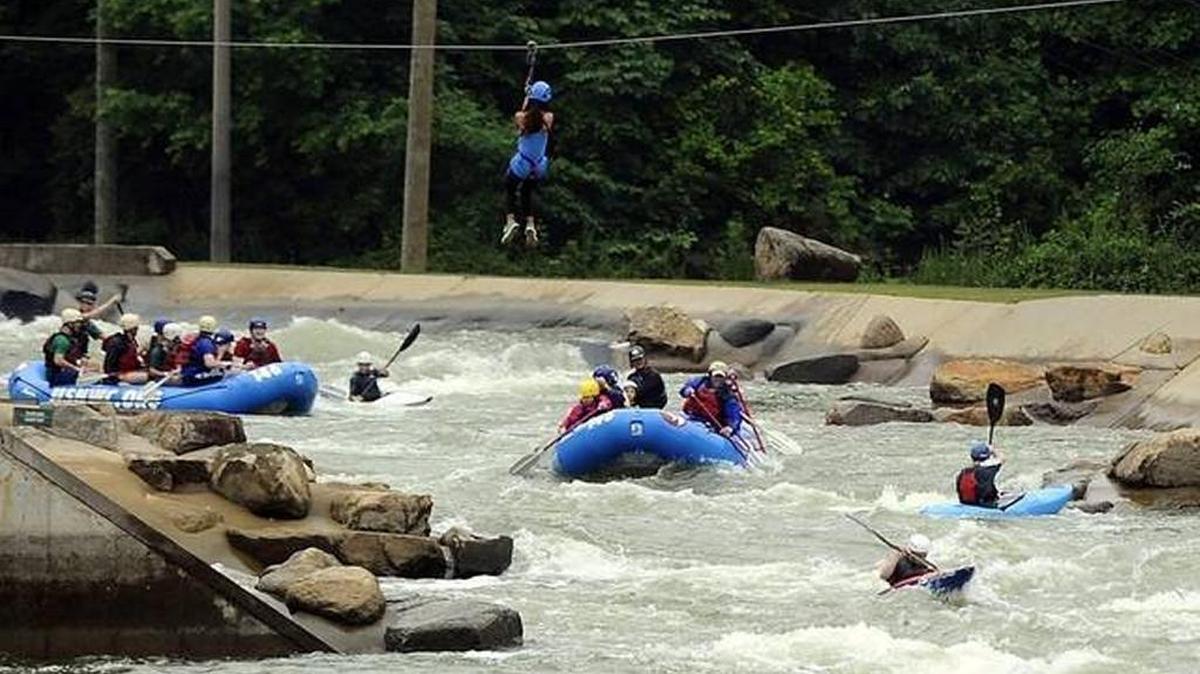 The U.S. National Whitewater Center is refilling its man-made kayak and raft channels, though officials have not announced an exact date for when they will reopen.