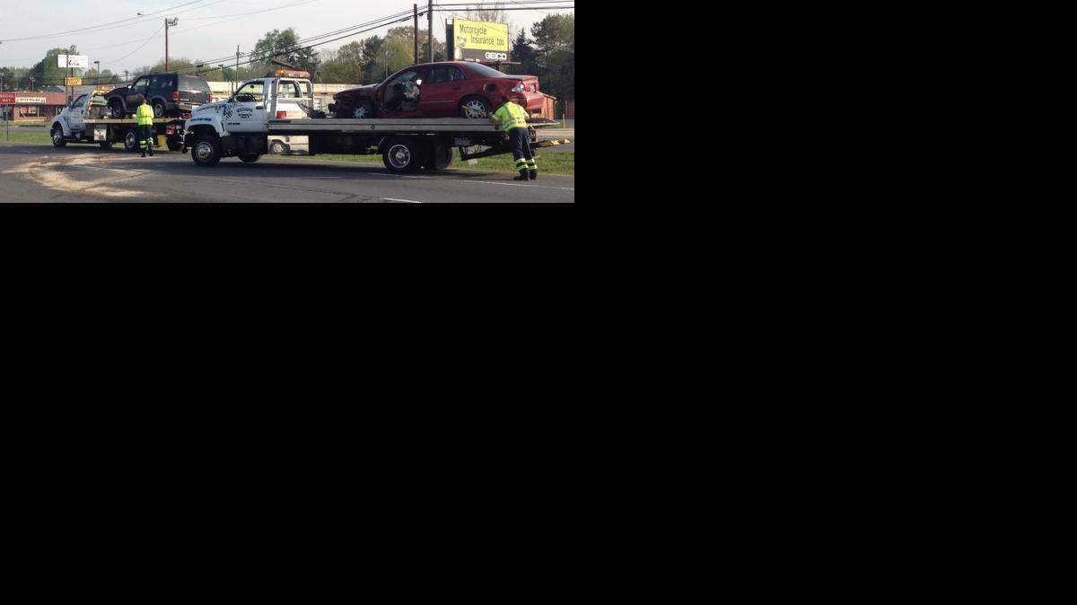 
A wrecker clears vehicles from a multi-vehicle wreck on East Independence Boulevard Thursday morning.
