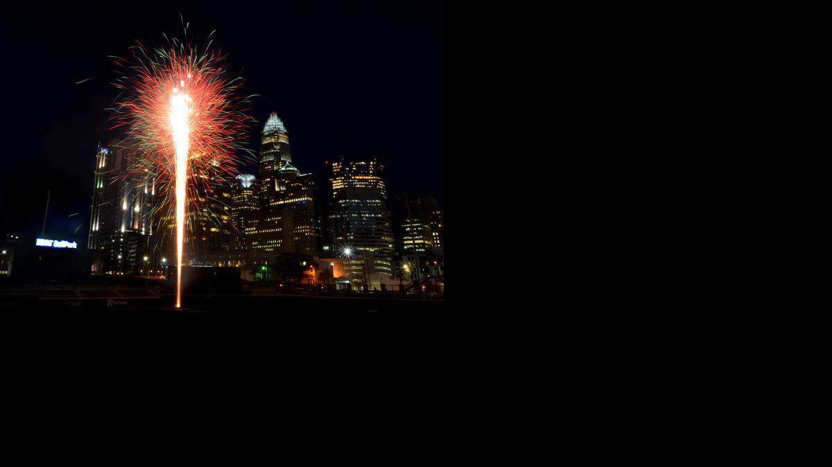 
In preparation for 13 fireworks shows at BB&T BallPark during the 2015 baseball season, the Charlotte Knights conducted their annual fireworks testing on Friday. The Knights alerted the city of Charlotte and the media so residents in the uptown were not caught off guard  by the testing. 
