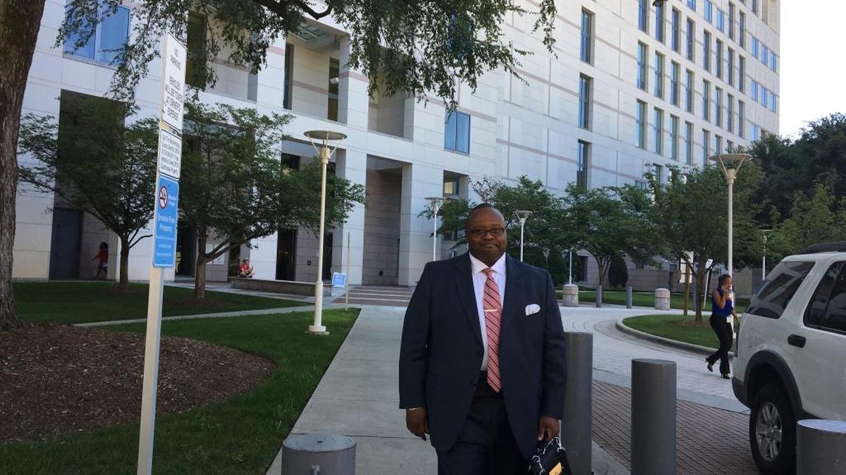 Charlotte defense lawyer Michael Greene said his client, CMPD Officer Phillip Barker, should not have been arrested.