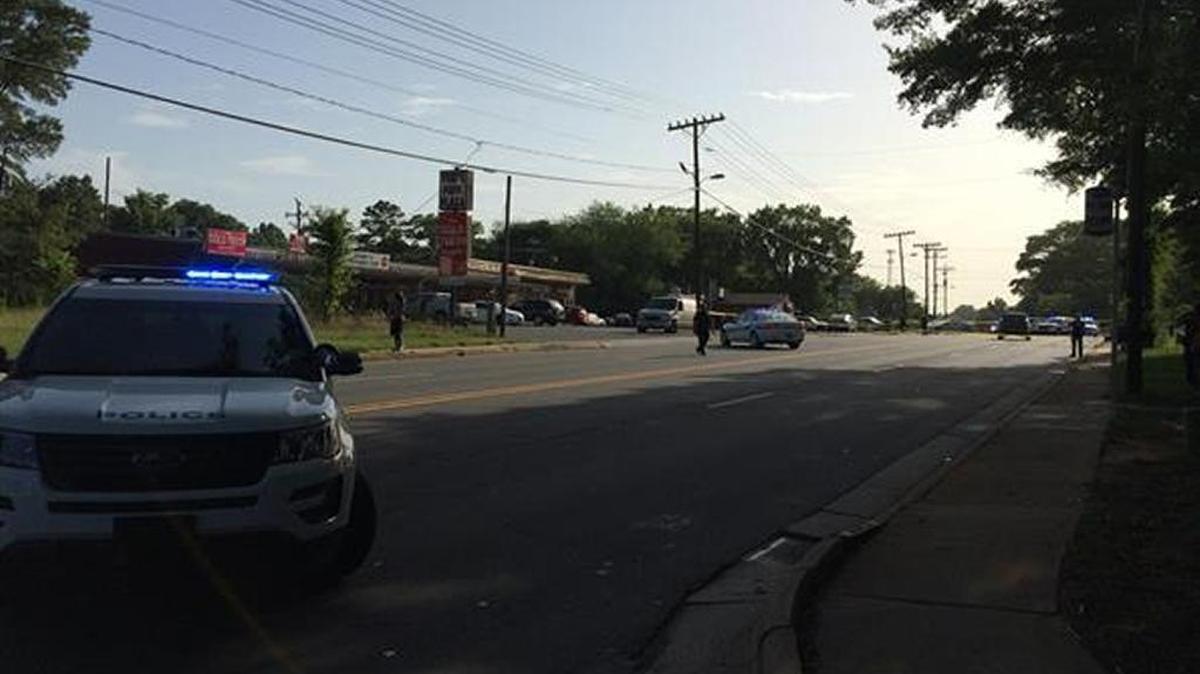 Police block off West Boulevard where an 11-year-old girl was struck and killed while crossing the street on Wednesday.