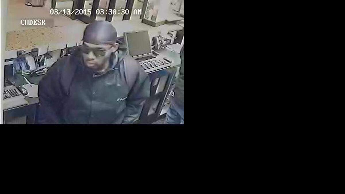 
One of the suspects in an early Friday robbery of the Hampton Inn on Dickens Place, Concord.
