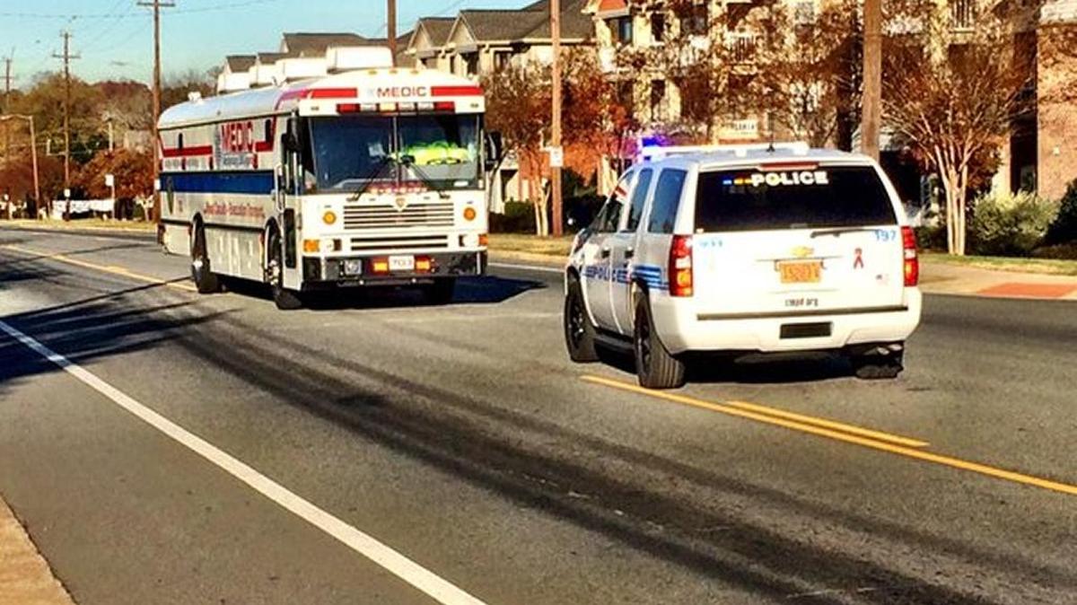 A passenger in a speeding Dodge Stratus was hospitalized with life-threatening injuries after the car veered head-on into a CATS bus Tuesday morning north of uptown Charlotte, police said.