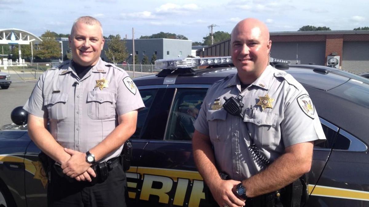 
York County Sheriff’s Office deputies Chad Davis, left, and Josh Yates.
