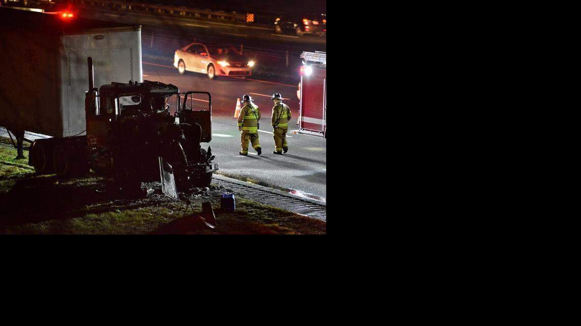 
A tractor-trailer that caught fire Wednesday morning backed up traffic on southbound Interstate 77 in Charlotte for 90 minutes

. The driver was not hurt. The incident happened near Westinghouse Boulevard, Exit 1.



