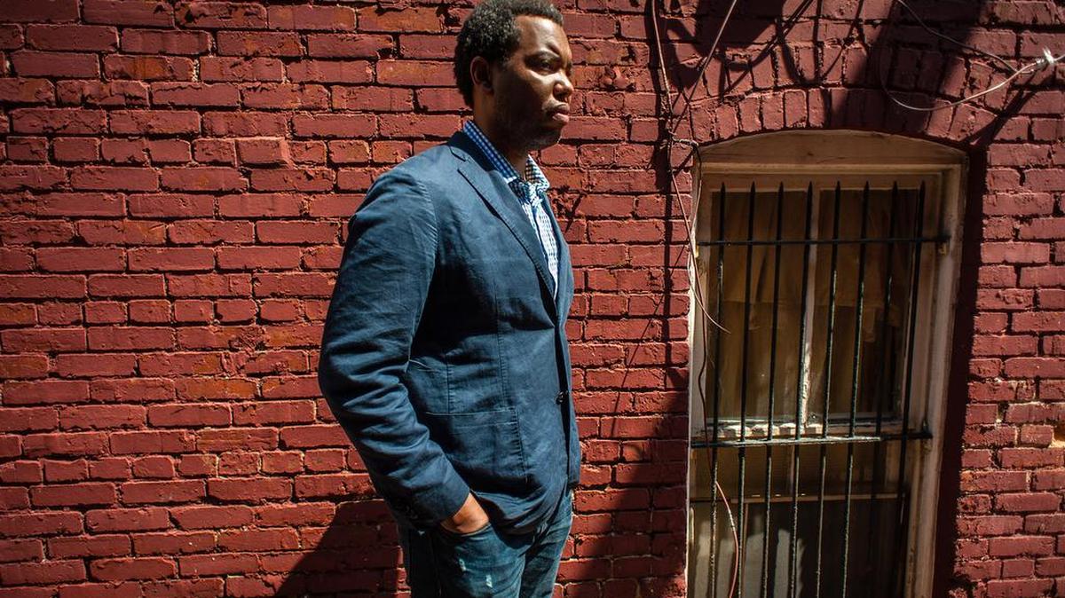 Ta-Nehisi Coates, national correspondent for the Atlantic, lectures at Davidson College on Nov. 16.