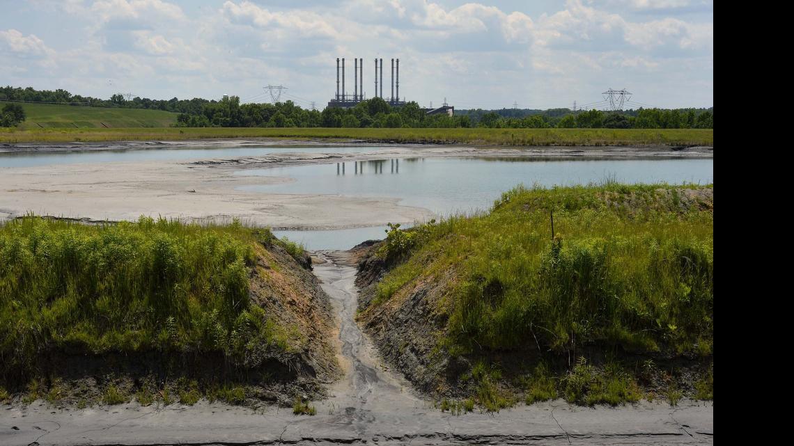 
The primary coal ash basin at Duke Energy’s retired Riverbend power plant in Mount Holly in a 2014 photo.
