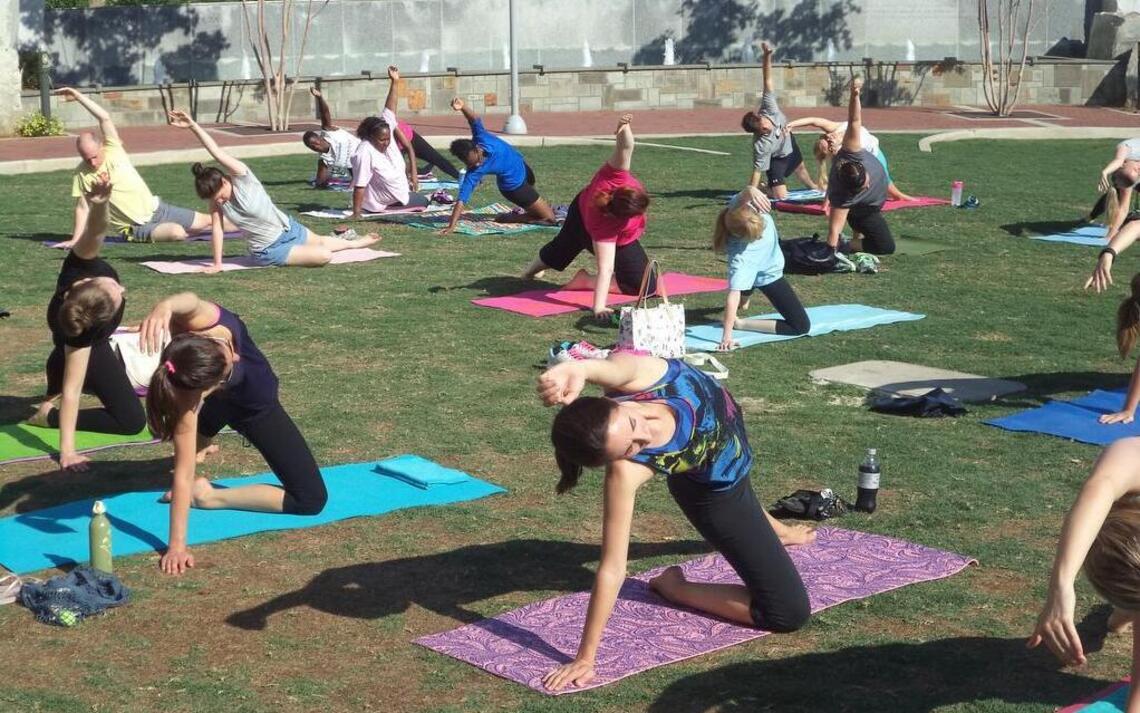 Looking to get in shape? Romare Bearden Park offers free fitness classes