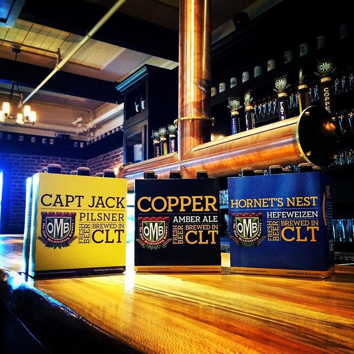 The Olde Mecklenburg Brewery’s Copper beer (center) is Charlotte’s most popular Altbier.