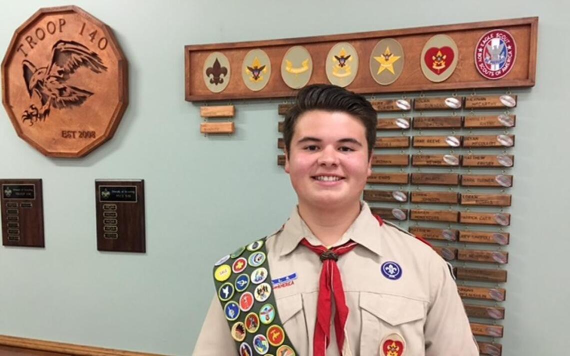 Eagle Scouts complete projects, earn highest rank