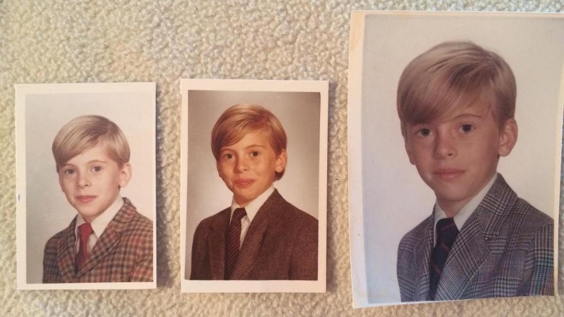 Ray Dackerman’s early yearbook photos. The one on the right was taken the year before a teacher and coach at his New Jersey prep school began abusing him.