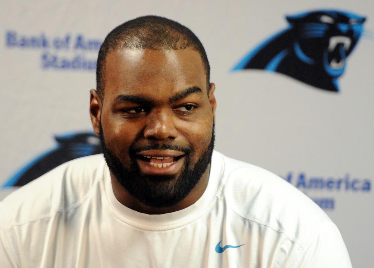 Carolina Panthers left tackle Michael Oher
