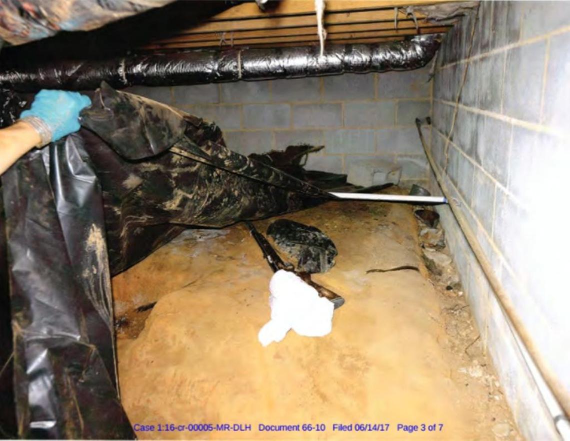 The FBI discovered what they say is the rifle that killed John Bailey Clark hidden in the crawl space of Justin Sullivan’s home