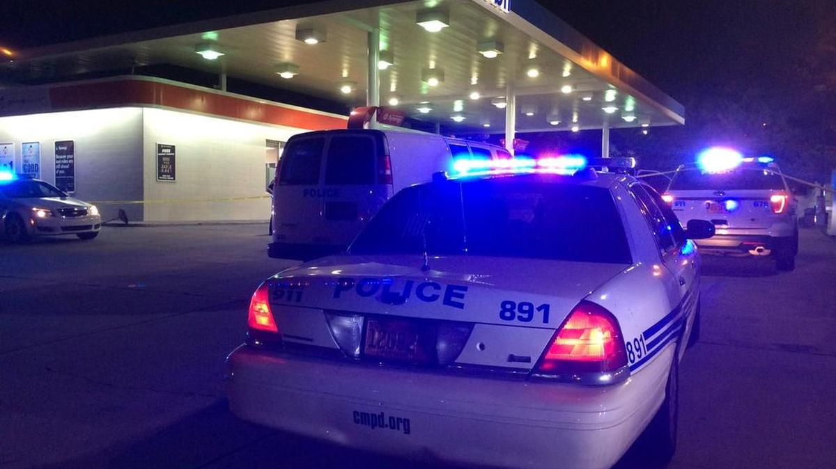 A teenager was shot outside a convenience store on Brookshire Boulevard at Interstate 85 on Monday night, Charlotte-Mecklenburg Police said.