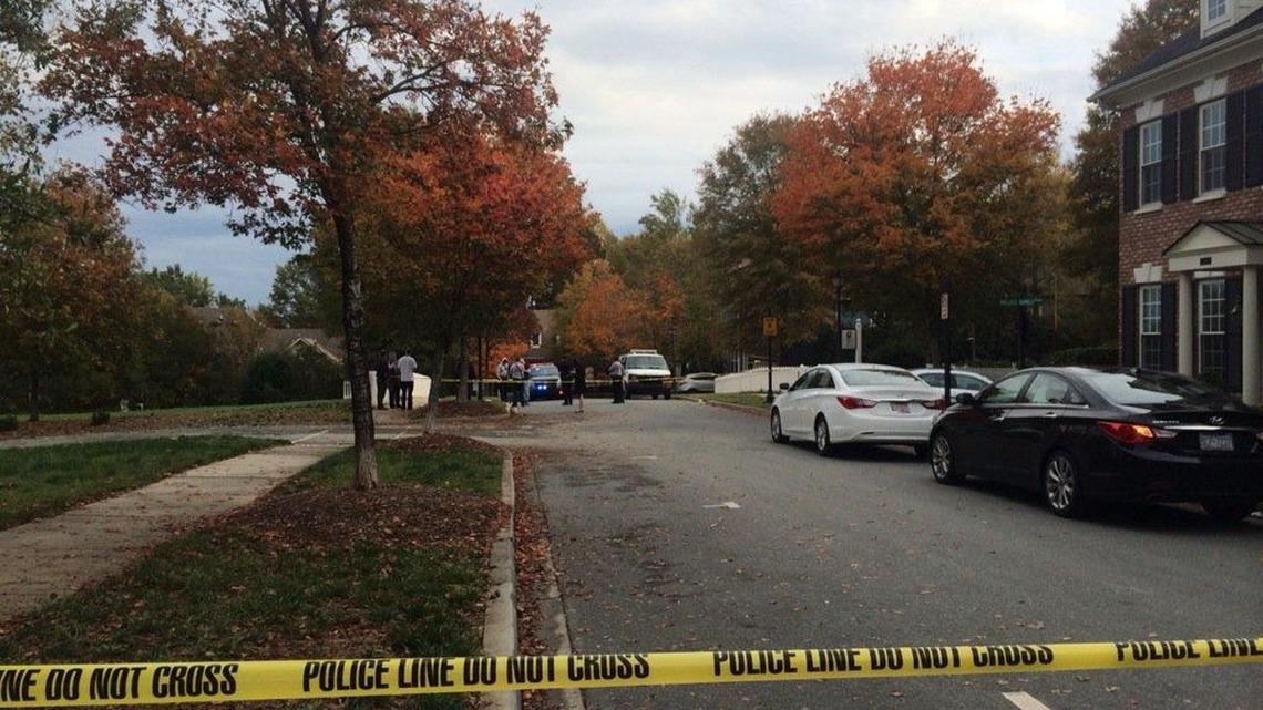 A Davidson police officer was bitten Thursday after he tried to help a woman being attacked by a dog on Caldwell Lane.