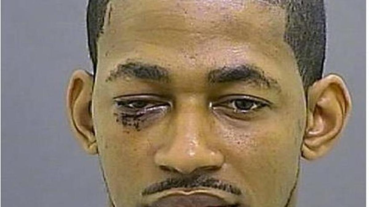 Mug shot from April 2012 of Michael Johnson, accused of murdering Monroe, N.C. teen Phylicia Barnes in 2010. Phylicia is his ex-girfriend's (Deena Barnes) teenage half-sister.